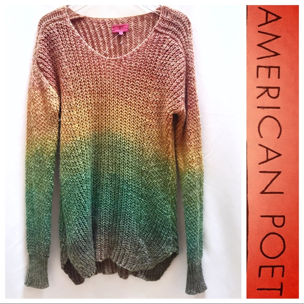 🌈RAINBOW Ombré Chunky Knit Soft SWEATER🌈